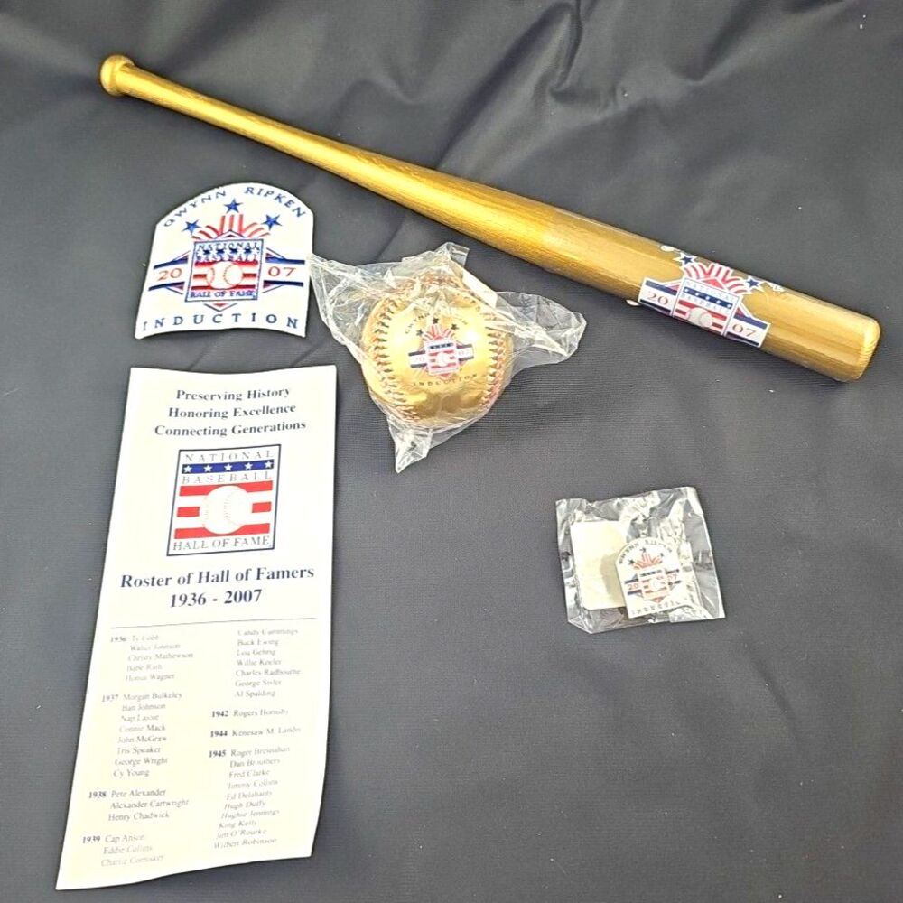 Cal Ripken Jr Tony Gwynn 07 National Baseball Hall Of Fame Induction Memorabilia